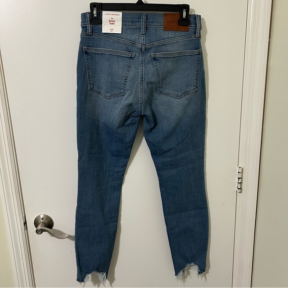 Lucky Brand | Women's Blue Denim Mid-Rise Skinny Jeans | Size 4/27 NWT - Picture 5 of 7
